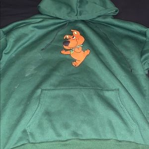Scrappy green hooded sweatshirt